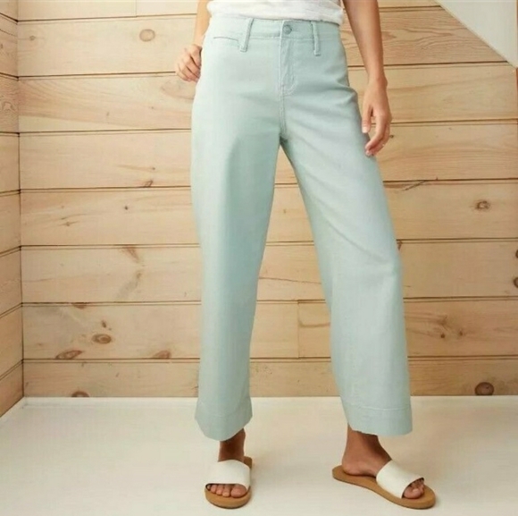 Plus Size 16 Wide Leg Cropped Jeans Pants NWT - Picture 6 of 9